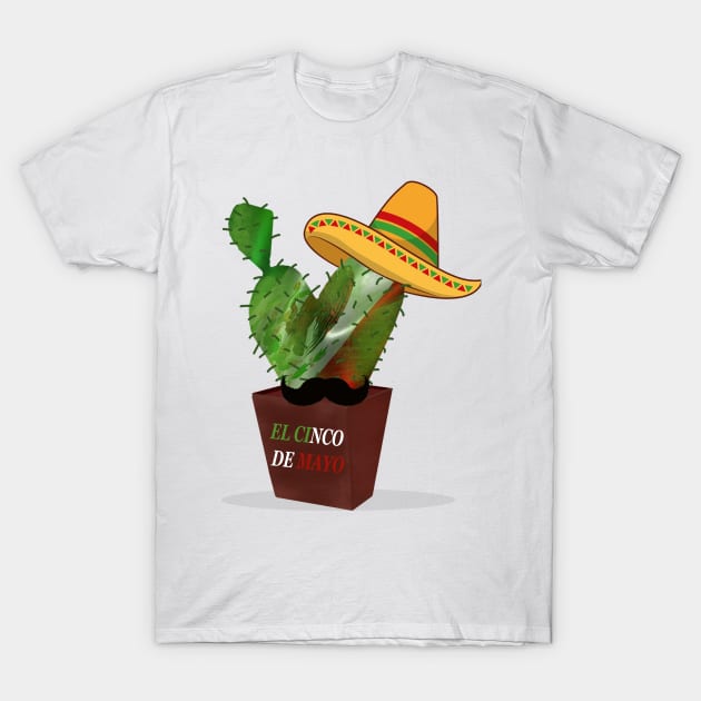 El Cinco de Mayo T-Shirt by Art with bou